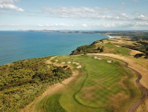 Kauri Cliffs 16th Aerial